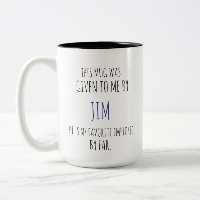 Favorite Employee Mug – Funny Boss Gift (Left)