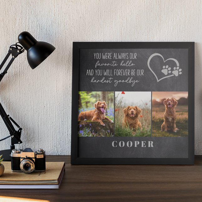 Favorite Hello Hardest Goodbye Pet Memorial Poster (Creator Uploaded)