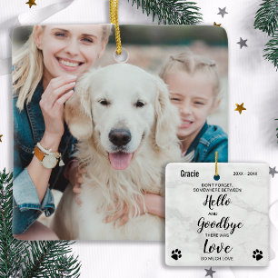 Favorite Hello Personalized Photo Pet Memorial Ceramic Ornament