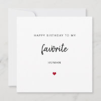 Favorite human cute heart happy birthday