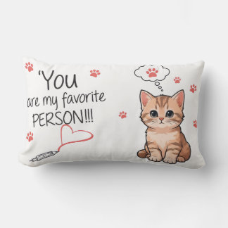 "Favorite Person" Lumbar Cushion