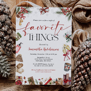 Favorite Things Gift Exchange Party Invite
