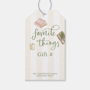 Favorite Things Gift Exchange Stickers Gift Tags