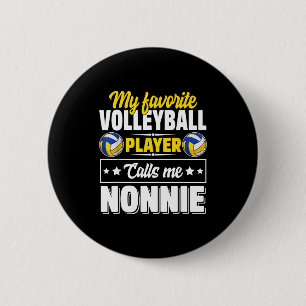 Favorite volleyball player calls nonnie mother's 6 cm round badge
