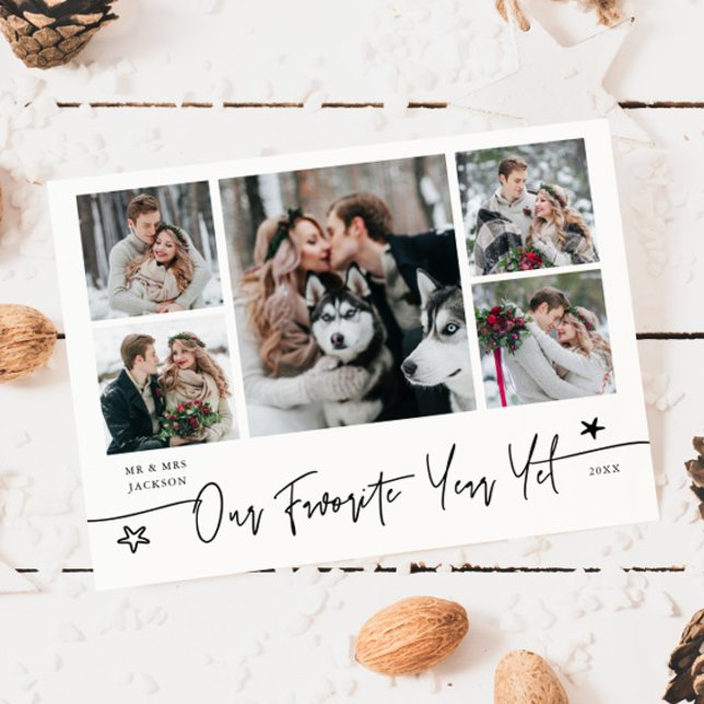 Favorite Year Holiday Newlywed Photo White (Creator Uploaded)