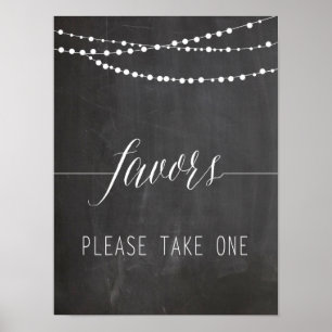 FAVORS Wedding sign   Calligraphy