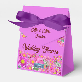 Favour Box Bow2(Pink Flower Mix) RFPMDesigns ©️202