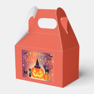 Favour Box Decorated Jack-O'- Lantern Halloween