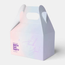 Favour Box for Gir's Birthday Party | Pink Elegant