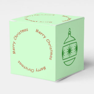 Favour Box - Graphic Ball Ornament with Text Circl