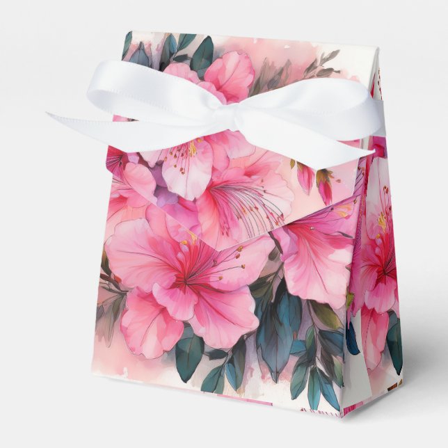Favour Box - Pink Azaleas (Front Side)