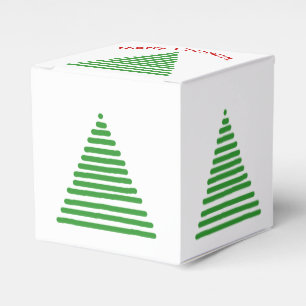 Favour Box - Stylised Christmas Trees