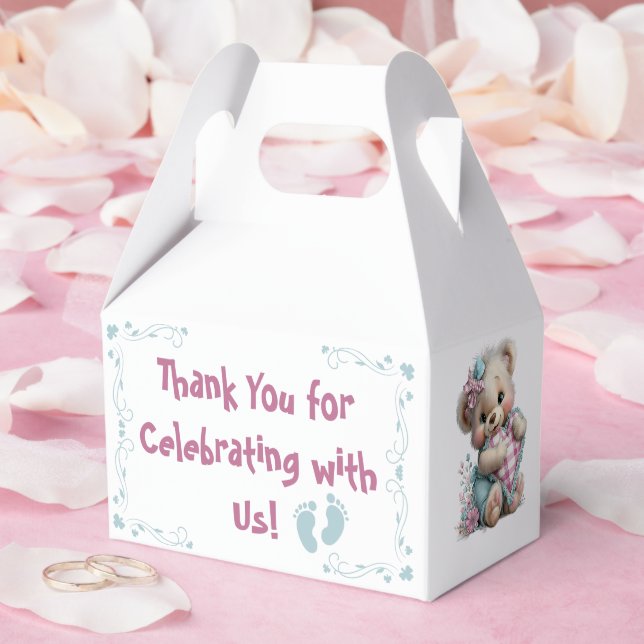 Favour Boxes Teddy Bear Baby Shower (Wedding)