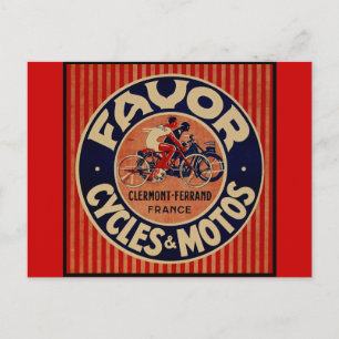 Favour Cycles & Motors Postcard
