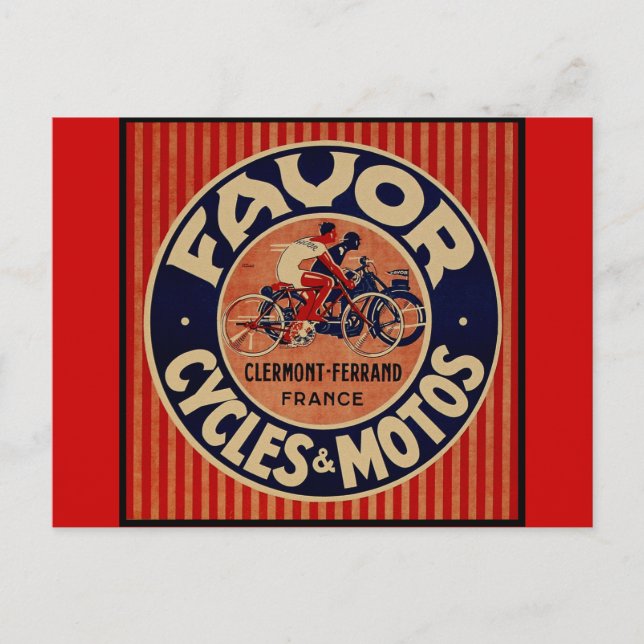 Favour Cycles & Motors Postcard (Front)