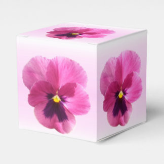Favour/Gift Box - Dark Pink Pansy