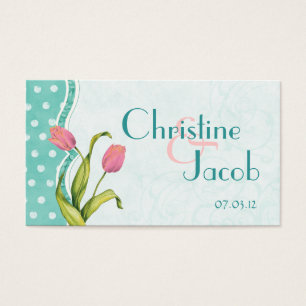 Favour Gift Tag - Tickled Pink Tulips