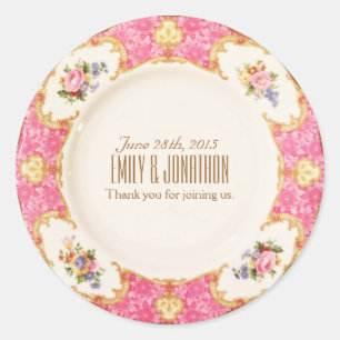 Favour Label Victorian Tea Party