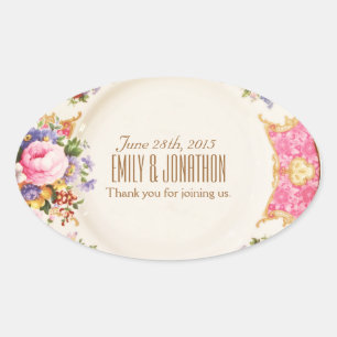Favour Label Victorian Tea Party