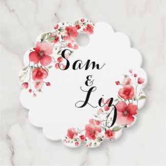 Favour tag floral
