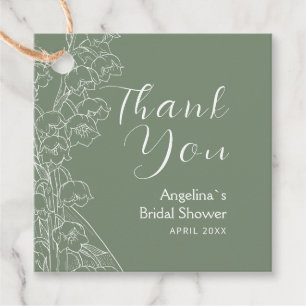  Favour Tags for a bridl shower.