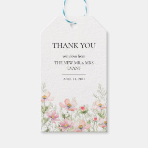 Favour Tags for a wildflower wedding.