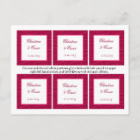 Favour Tags Raspberry Pink Loops/Swirls Blush Berr