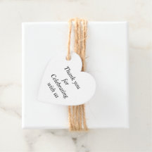 Favour Tags Thank you for Celebrating with us