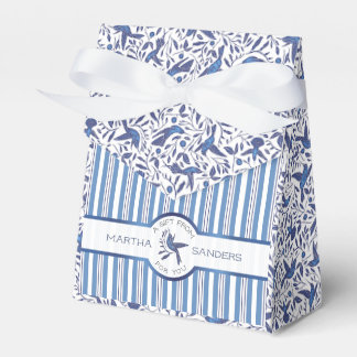 Favour the Delft Blue Birds & Stripes Favour Box