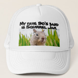 Favourite 90's Band Squirrel Jam Music Fan Fun Trucker Hat