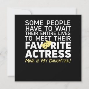 Favourite Actress Mine Is My Daughter Mum Dad Thank You Card