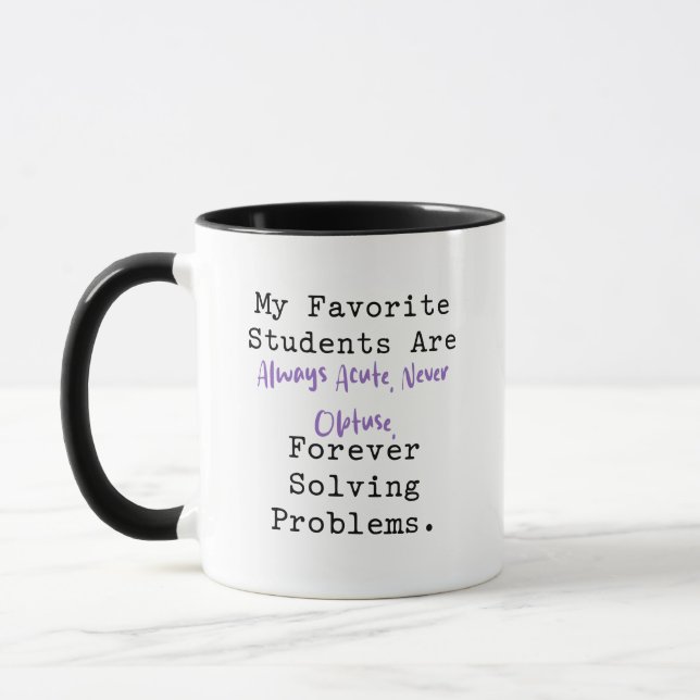 Favourite Acute Students | Math Teacher Mug (Left)