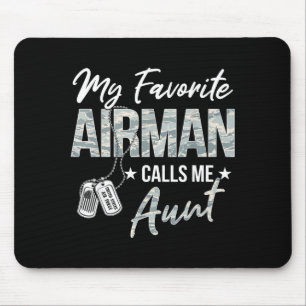 Favourite airman calls aunt air force graduation mouse pad