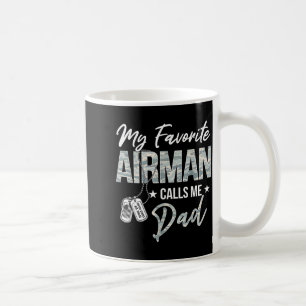 Favourite airman calls dad air force graduation coffee mug