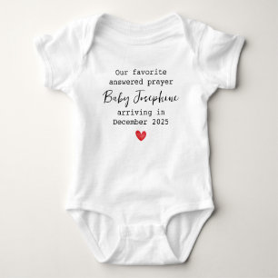 Favourite Answered Prayer Baby Name Baby Bodysuit