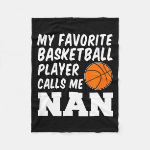 Favourite basketball player calls nan british fleece blanket