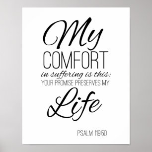 Favourite Bible Verse Psalm 119:50 Poster