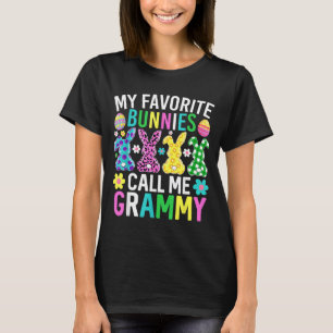 Favourite Bunnies Call Grammy Funny Easter Day T-Shirt