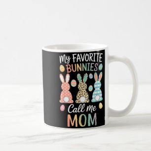 Favourite bunnies call mum cute easter bunny easte coffee mug