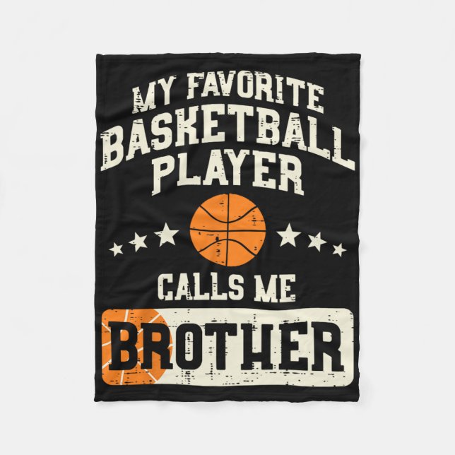 Favourite Bysketbyll Player Brother Family Byller  Fleece Blanket (Front)