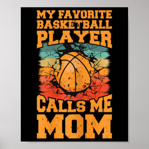 Favourite Bysketbyll Player Calls Me Mum Bysketbyl Poster