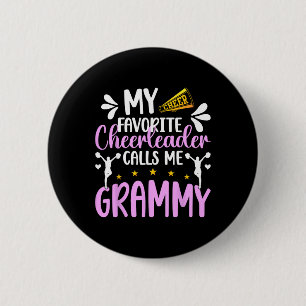 Favourite Cheerleader Calls Me Grammy Cheer Grammy 6 Cm Round Badge