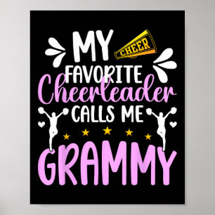 Favourite Cheerleader Calls Me Grammy Cheer Grammy Poster