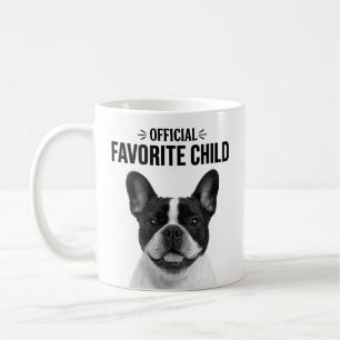 Favourite Child Minimalist Pet Portrait B & W Coffee Mug