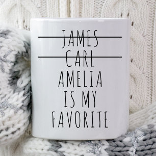 Favourite Child Son Daughter Custom Mum Mothers Da Coffee Mug