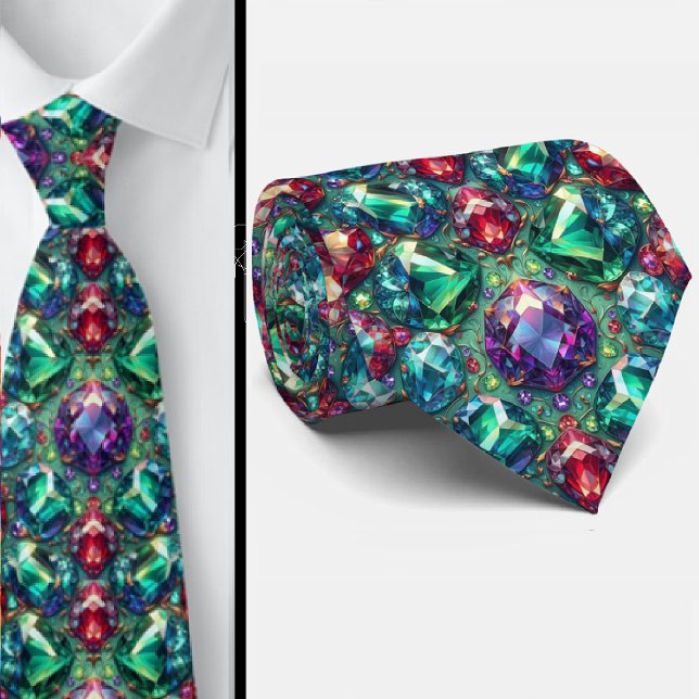 Favourite Colours Gemstone Pattern Tie (Creator Uploaded)