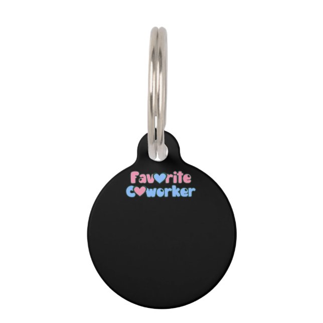Favourite Coworker Classic Pet Tag (Front)