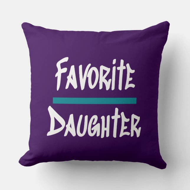 Favourite Daughter Cute Fun Novelty Cushion (Front)