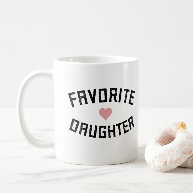 Favourite Daughter Family Reunion Funny Gifts Coffee Mug (With Donut)
