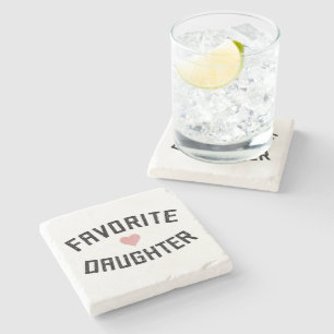 Favourite Daughter Family Reunion Funny Gifts Stone Coaster